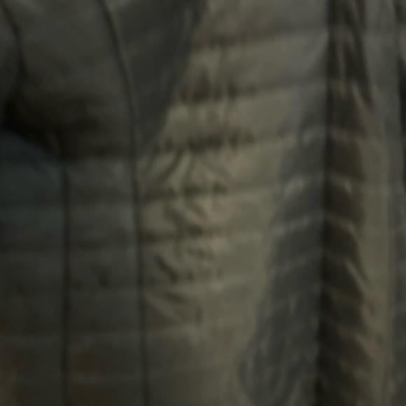 Lands' End women Long olive Quilted light Puffer Coat sz 14 - Picture 9 of 13